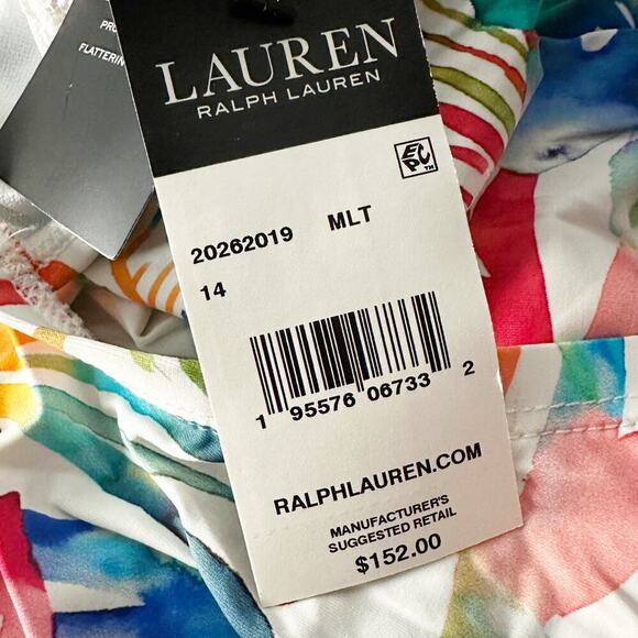 Lauren Ralph Lauren Off The Shoulder Tummy Control One Piece Swimsuit US 14 - Picture 3 of 11